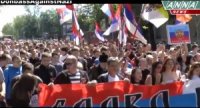 Сербы устроили массовый митинг в в поддержку Новороссии (видео) Сербы устроили массовый митинг в в поддержку Новороссии (видео)