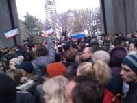 "Крымский фронт" не признает власть киевского "евромайдана" "Крымский фронт" не признает власть киевского "евромайдана"